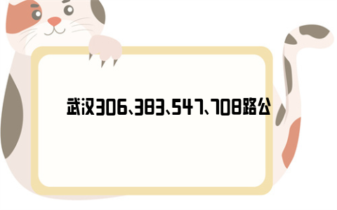 武汉306、383、547、708路公交最新线路