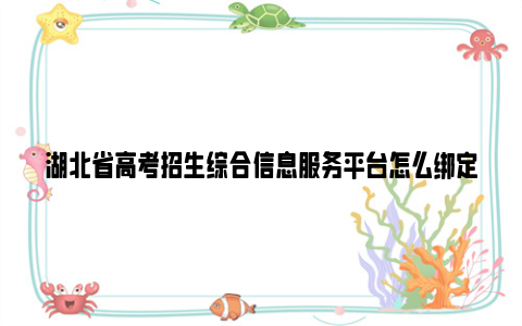 湖北省高考招生综合信息服务平台怎么绑定手机号