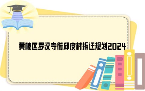 黄陂区罗汉寺街邱皮村拆迁规划2024